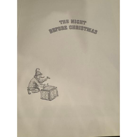 The Night Before Christmas Illustrated by Tasha Tudor 1979 5th printing HC - Picture 4 of 13